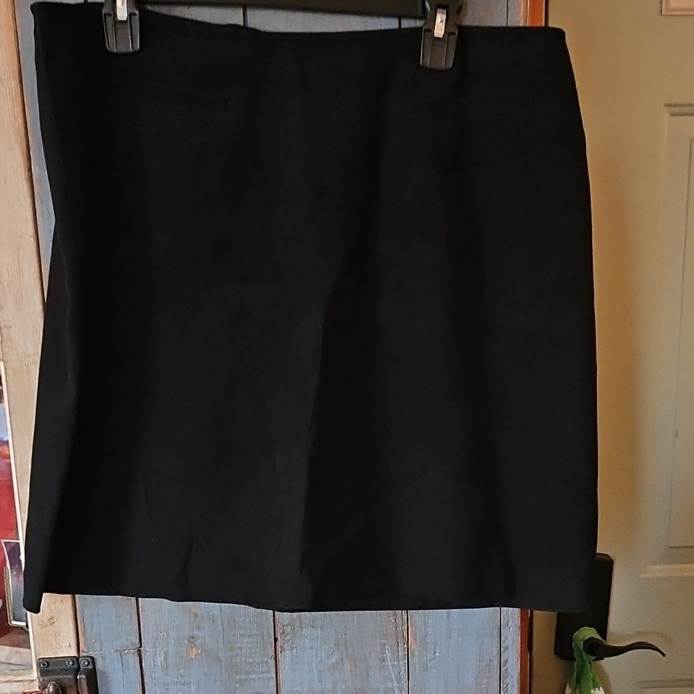 Black Suede-like Skirt